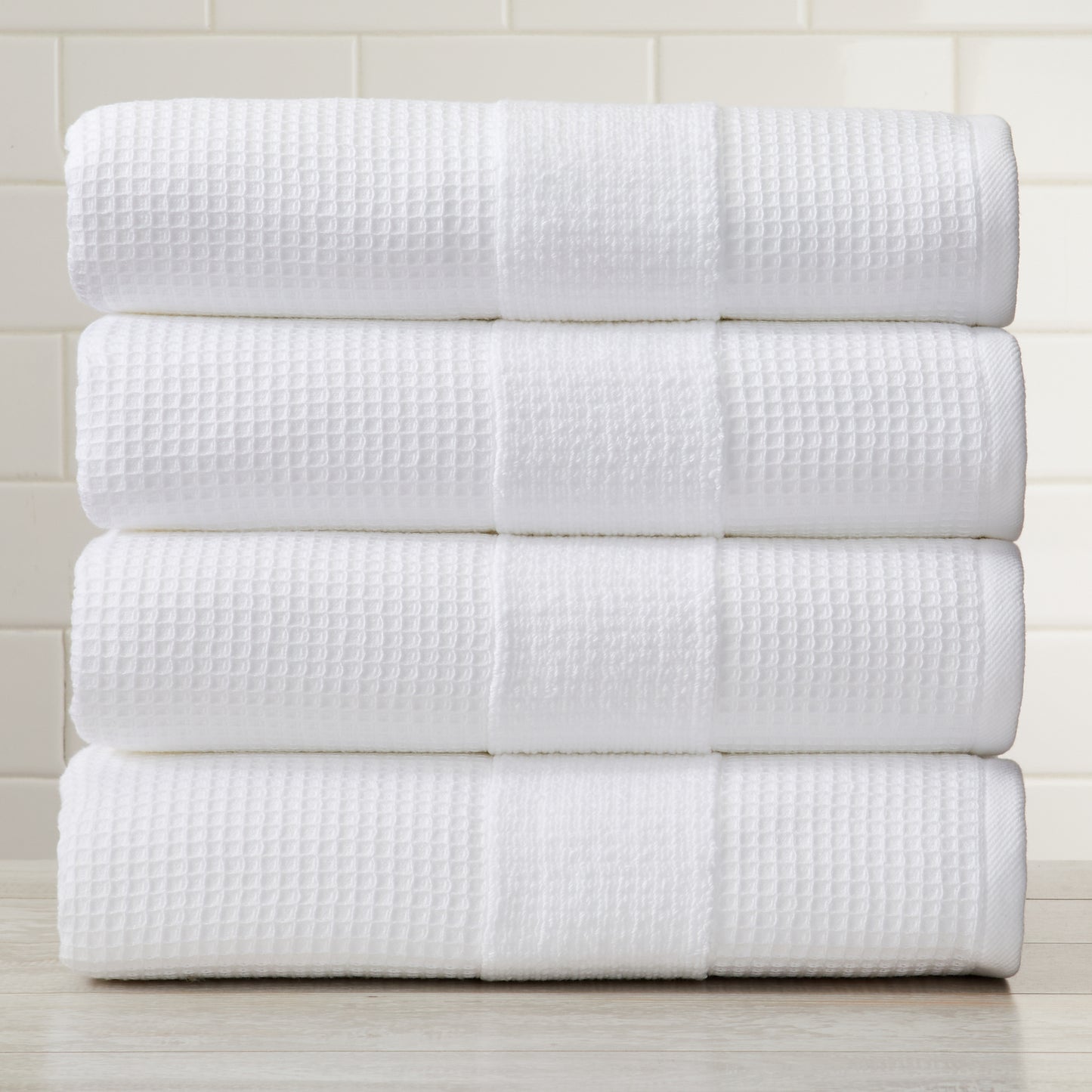 100% Cotton Luxury Waffle Bath Towel Sets